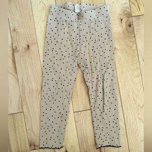 H&M Beige Polka Dot Pants